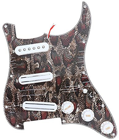 Geladenes Schlagbrett Dual Schiene Humbucker Pickup Single Coil Pickup Pickguard Vorgedrünnet Geladener Pickguard Für Stratocaster-Gitarre Vorverdrahtetes geladenes Schlagbrett
