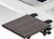 OUGIC Ergonomics Desk Extender Tray, 9.5''x9.1'' Punch-Free Clamp on, Foldable Keyboard Drawer Tray, Table Mount Armrest Shelf, Computer Elbow Arm Support, Walnut