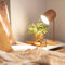 LEDKIA LIGHTING Tischlampe aus Metall Kidonge Braun für Wohnzimmer, Küche, Schlafzimmer
