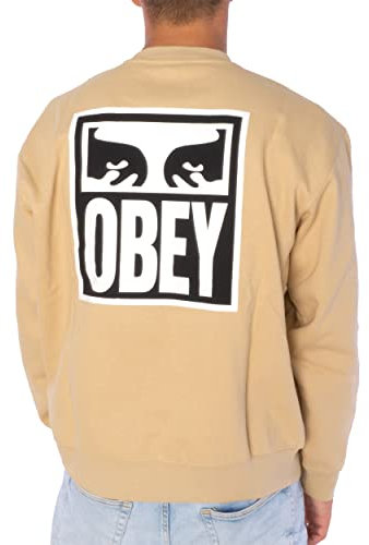 Obey Eyes Icon Sweatpulli Herren Oat Milk, XXL