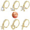 6 Stück Baumeln Nasenringe Hoops, Kucheed 20G Mond Schmetterling Stern Herz Tröpfchen Kreuz Ohrringe Nasenringe Baumeln,Knorpel Helix Ohrringe Nasenloch Septum Baumeln Nase Piercing Schmuck für Frauen