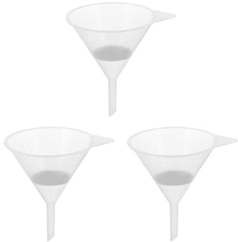 iplusmile Imbuto Filtrante 6 Pz Imbuto Inchiostratore Da Cucina Imbuto Del Filtro Della Stampante Imbuto a Collo Corto Imbuto Trasparente Colino Conico Bottiglia D'acqua Profumo Plastica
