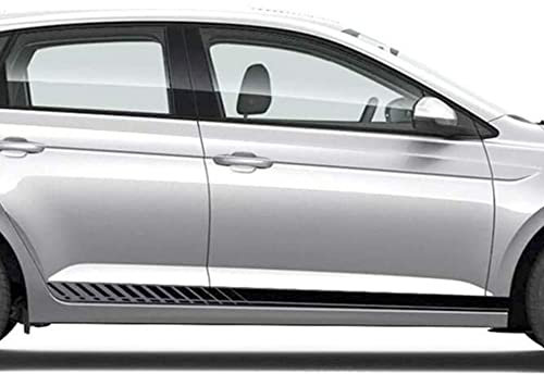 Auto-Dress Universal Seitenstreifen Aufkleber Set/Dekor passend für VW Polo - Motiv: Clean (235 Buttercup)