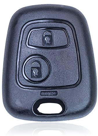 2 llaves con tapa para Peugeot 107, 207, 306, 307, 406, 407, Citroen C1, C2, C3, C5, C6
