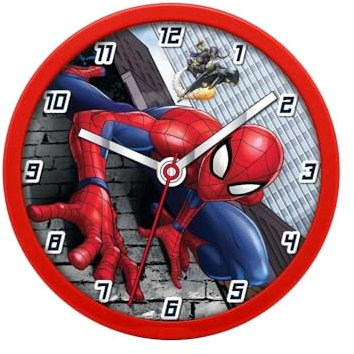 Kids Licensing Spiderman - Reloj de Pared - Reloj Decorativo Infantil - 25 cm