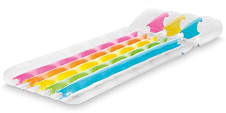Intex 18-Pocket Fashion Mats - Luftmatratzte - 188 x 71 cm (1 x Regenbogenfarben)