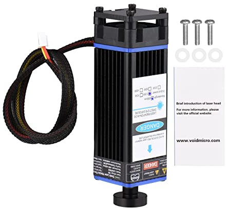 PAKJEL 450nm 80W Module Fixed Focal Length Engraving Head High Speed Engraver 3D Printer CNC Router Laser Module (Color : 20w, Size : Type)