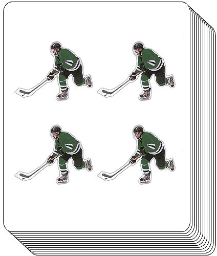 Eishockey-Planer-Aufkleber, Kalender, Bastelaufkleber für Scrapbook-Aufkleber, Bastelaufkleber, Zeitschriftenaufkleber, DIY-Aufkleber für Kinder (2,5 cm, 200 Stück)