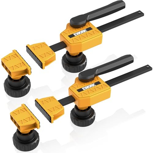 Bench Hundeklemmen – EWORK Holzklemmen bis zu 70 kg Spannkraft – für Werkbank, 19 mm Hundeloch, Kantenklemmen, Holzbearbeitungswerkzeuge und Zubehör (2 Stück)