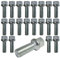 TRACER 20 tornillos de rueda plateados R14 M14 x 1,5 60 mm compatibles con Volkswagen, Porsche, Audi, Mercedes