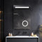 Helmetz LED Bathroom Mirror 700 x 500 mm, Light up Mirrors Shaver Socket, Illuminated Bathroom Mirror with Dimmable LED Lights, Demister, Touch, Magnifying, Vanity Mirrors Wall Mounted