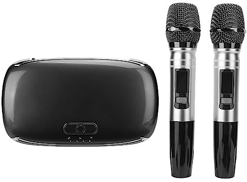 Tbest 100-240 V K8 USB-Karaoke-Maschine, Kabellose -Soundkarte, Mikrofon, Heim-TV, Mobiltelefon, Schwarz. TV, Video und Heim (EU-Stecker)