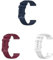 Confezione da 3 cinturini compatibili con Fossil Gen 5E 42 mm, cinturino di ricambio regolabile in silicone sportivo per smartwatch Fossil Gen 5E da 42 mm