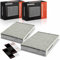 Frankberg 2x Filtro aria abitacolo Filtro antipolline Con Carbone attivo Compatibile con C1 II PA PS 1.0L 1.2L 108 1.0L 1.2L Aygo B4 1.0L 1.2L 2014-2024 Replace# B000975480