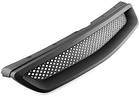 SITARAYURI Auto-Frontstoßstangengitter Kühlergrill Auto Frontstoßstange Honeycomb Mesh Hood Grill Für Civic 1999 2000