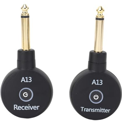 Système de Guitare sans Fil 2,4 GHz, Système sans Fil pour Guitare électronique, émetteur-récepteur Rechargeable avec Prise Jack 6,35 Mm pour Guitare électrique, Basse, Violon,