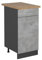 Vicco Mueble bajo de Cocina R-Line, Hormigón, 40 cm, ET Roble