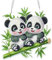 MOGTAA 5D Panda Diamond Painting Anhänger, Tiere Diamond Painting mit Kette Kinder Erwachsene, Diamant Painting Fensterbilder, Hängende Ornament Bastelset Set für Wand Und Eingang Decor