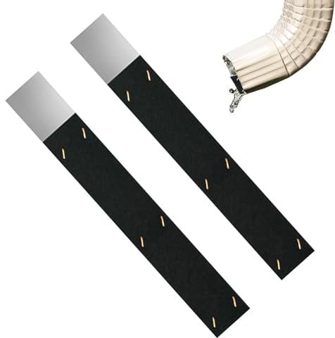 Downspout Splash Silencer, 2 Pack Adjustable Gutter Downspout Noise Reducer, Guttering Pipes and Fittings, Drainage Ditch Dampener for Outdoor Park, Garden