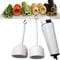 MAWTUJZX Electric Vegetable Corer Kitchen Gadgets Core Remover For Zucchini Cucumber,With 2 Heads, Adjustable Speed Stainless Steel Fruit Seed Remover, One Button To Use