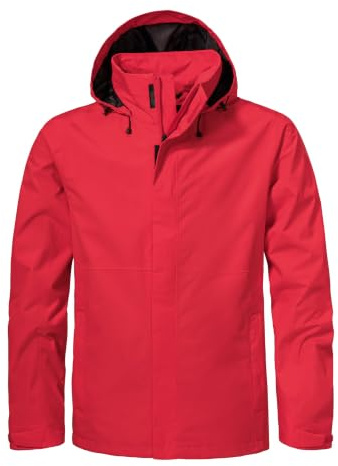 Schöffel Herren Jacket Gmund M, wind- und wasserdichte Regenjacke, atmungsaktive Outdoor Jacke, Wanderjacke mit verstaubarer Kapuze