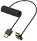 ZBLZGP Cavo HDMI 8k 60hz Hdmi cavo nuova versione supporto 48gbps per PS5 UHDTV Polybag combinazione placcata oro 24 K (dritto verso l'alto, nero intrecciato, spirale 50 cm)