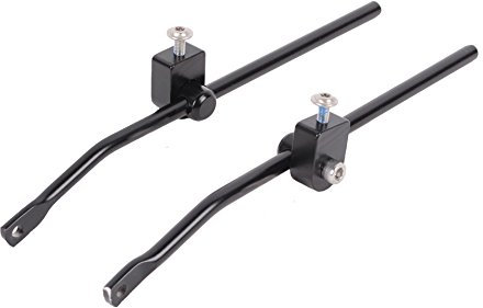 AtranVelo Unisex – Erwachsene Gepäckträgerbefestigung-07388986 Gepäckträgerbefestigung, Schwarz, 230 mm