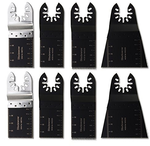 EsportsMJJ 8Pcs Multitool Blades Set Oscillating Multitool Saw Blade For Dewalt Stanley Worx F30 Erbauer