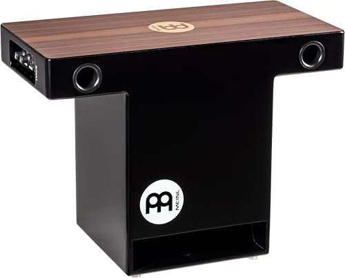 Meinl Percussion Pickup Turbo Slaptop Cajon - rückenschonendes T-Design mit 3 Schallöffnungen vorne - Schlagfläche Walnuss (PTOPCAJ2WN)