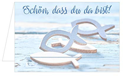 Set 50 Premium Tischkarten Platzkarten Namenskarten Kommunion - Konfirmation - Firmung - Taufe - Feier