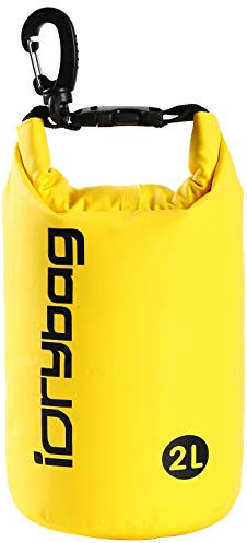 IDRYBAG Trockentaschen für Kajakfahren, wasserdicht, 2L/5L/10L/15L/20L, Kleiner, wasserdichter, schwimmender Trockensack, wasserdichter Trockensack für Paddelboard-Reisen