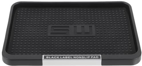 Car Dashboard Mat -Slip Vehicle Perfume Phone Pad Mat Vehicle Storage Tray for Coin Cell Phone Key Sunglasses (Black)