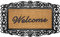 OLIVO.shop | EDEN Tappeto zerbino in cocco inciso e gomma per esterno, zerbino esterno antiscivolo, zerbino cocco naturale, scritta Welcome - 45x75cm, 4 varianti (DECOR)
