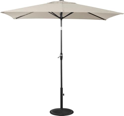 Primaster Balkonschirm Florenz UV-Schutz 80 Neigefunktion Gartenschirm Alu beige