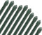 Suinga Lot de 10 tuteurs en bambou plastifiés Ø 12-14 mm x 150 cm. Utilisé dans l'agriculture, les plantations et la floriculture de jardins F29503 Vert