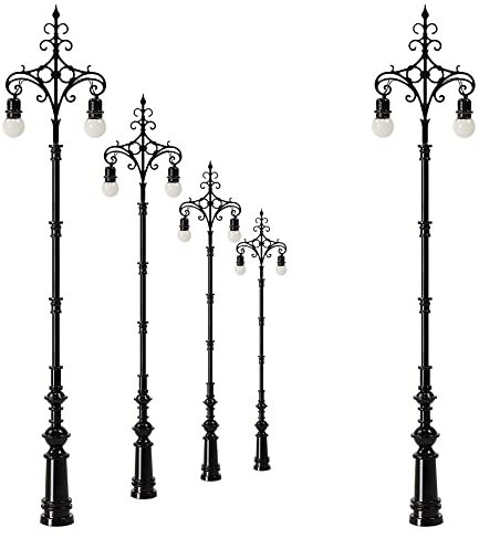 Evemodel LQS78HO 3 Stück Spur H0 1:87 Modell Bahn LED Lampe 3V Landschaftsbau Mini Garten Dekor