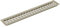 vasalat Luftgitter400x60mm AL TitanEReffekt Rejilla de ventilación, Efecto de Acero Inoxidable Plateado, 400 x 60 mm