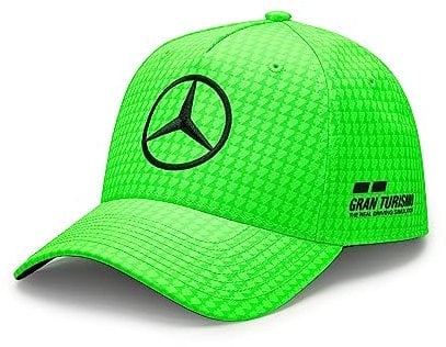 MERCEDES AMG PETRONAS Formula One Team - 2023 Lewis Hamilton Kappe - Neongrün - Unisex - Größe: Einheitsgröße