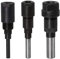 TOPWAY 3 Pezzi 1/2, 1/4 e 8mm Gambo Fresa Prolunga, Estensione della Pinza per Fresa, Lavorazione del Legno Taglio per Incisione Fresatrice Extender Mandrino Adattatore
