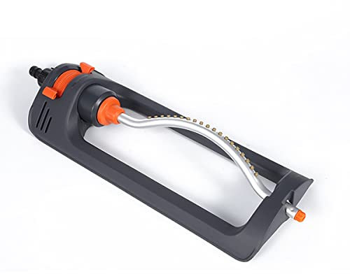 LINZI Garden Oscillating Sprinkler 19 Jet Nozzles Rectangular Lawn Sprinkler Gardening Watering System Water Sprinkler for Garden Lawn Park Yard