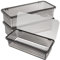 DOITOOL 3-Teiliges Besteckkasten Mit Deckel, Besteckkasten für Schubladen aus Kunststoff Küche Utensilien Besteckschubladen Organizer Besteck Aufbewahrungsbox aus Kunststoff