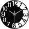 Fenteer Acryl-Wanduhr, große Wanduhr, leise, minimalistisch, Wanduhr, dekorative Uhr für Hotel, Wohnzimmer, Badezimmer