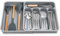 JSUOEO Besteckkasten, Besteckeinsatz für Schubladen Erweiterbare Besteckschublade Messer Organizer Verstellbarer Besteck Organizer mit Fächern Schubladeneinsatz für küche