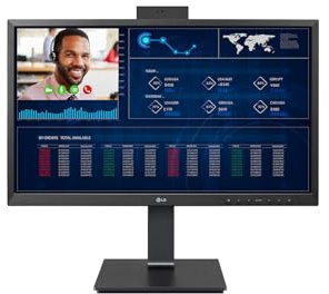 LG 24CQ651I-6P Intel? Pentium? N6005 60,5 cm (23.8) 1920 x 1080 Pixel All-in-One-PC 8 GB DDR4-SDRAM 16 GB eMMC Wi-Fi 6 (802.11ax) Schwarz (24CQ651I-6P.AEU)
