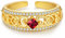 KINGWHYTE Geburtsstein Ringe 925 Sterling Silber Keltische Ringe für Frauen Gold Keltischer Schmuck Frauen Geburtstag Geschenke (Januar)