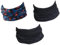 Hilltop 3x Motorrad Multifunktionstuch, Kopftuch, Halstuch, Bandana 3-er Set in ausgewählten Designs, Schlauchtuch für Damen und Herren, 3er Set:Nexis Black