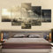 5-Teiliges Wandbild, Elch Waldtier Kunstdruck Auf Leinwand 5 Aufeinanderfolgende Gemälde Hd Poster Kunst Wanddekoration Moderne Dekoration Für Wohnzimmer Zuhause 150 X 80 Cm -2G6G/R3J7-
