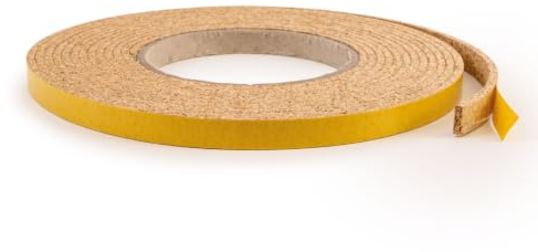 The Felt Store Korkstreifen selbstklebend 5 m x 10 mm x 3 mm – zuschneidbares Korkband für Dehnungsfugen, Hutverkleinerung & Abdichtung – Hochwertiger Kork Made in Germany