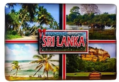 Sri Lanka, Sri Lanka Souvenir Sri Lanka Kühlschrankmagnet, Reiseandenken aus Sri Lanka, Geschenkartikel für Sri Lanka Reisende, Indische Ozean