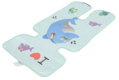 GARVALON Kinderwagen-kühlmatte Aus Eisseide Und Polyester Atmungsaktiv Und Hautfreundlich Mit Cartoon-muster-design Leicht Und Tragbar Für Kinderwagen Und Sitze Geeignet